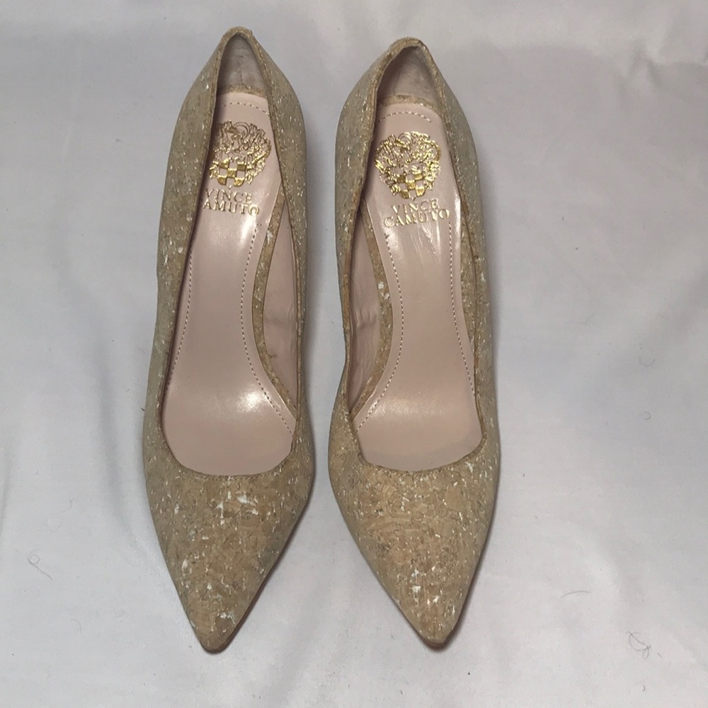 Vince Camuto cork stilettos